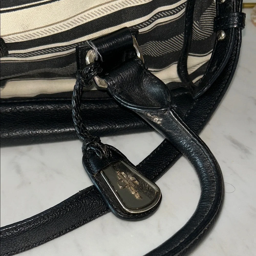 Black and Cream Striped Women's Purse Cole Haan - Picture 6 of 8